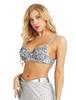 Women Ladies Glitter Sequins Beading Belly Dance Bra Tops Party Club Costume Dancewear