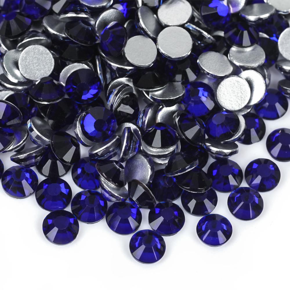 

Weichen новый цветной стеклянный стразы с плоским дном, круглый алмазный сверло для ногтей Diy чехол для мобильного телефона стразы ювелирное сверло для ногтей SS6 #1.9-2