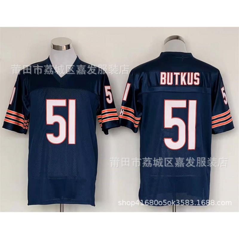 Chicago Bears Vintage NFL Football Jersey Mens Cotton Sports Tee Retro Embroidered Team Apparel