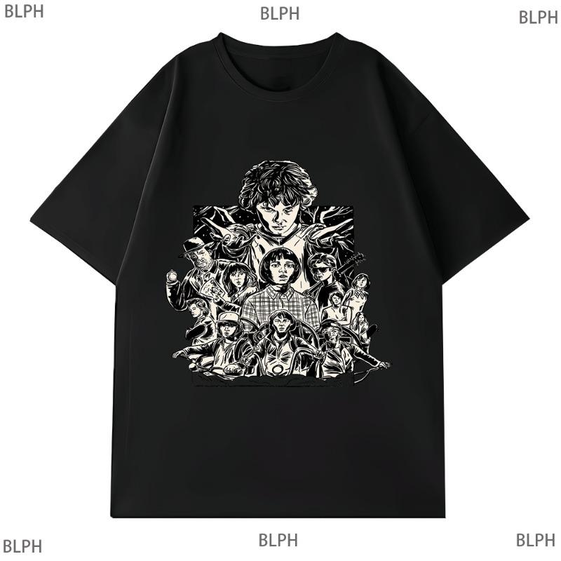 

Summer New Stranger Things Inspired Family T-Shirt for Kids, Suitable for Popular TV Show Fans 100