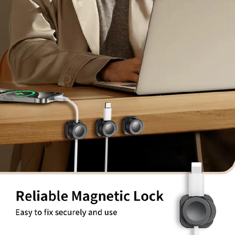 Cord Holder Clip Magnetic Cable Organizers for Desk and Car with Strong Adhesive 