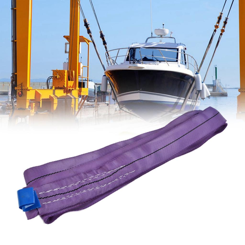 1T Round Lifting Sling Endless PES Flexible Straps High Strength Crane Rigging Accessories3 Meters