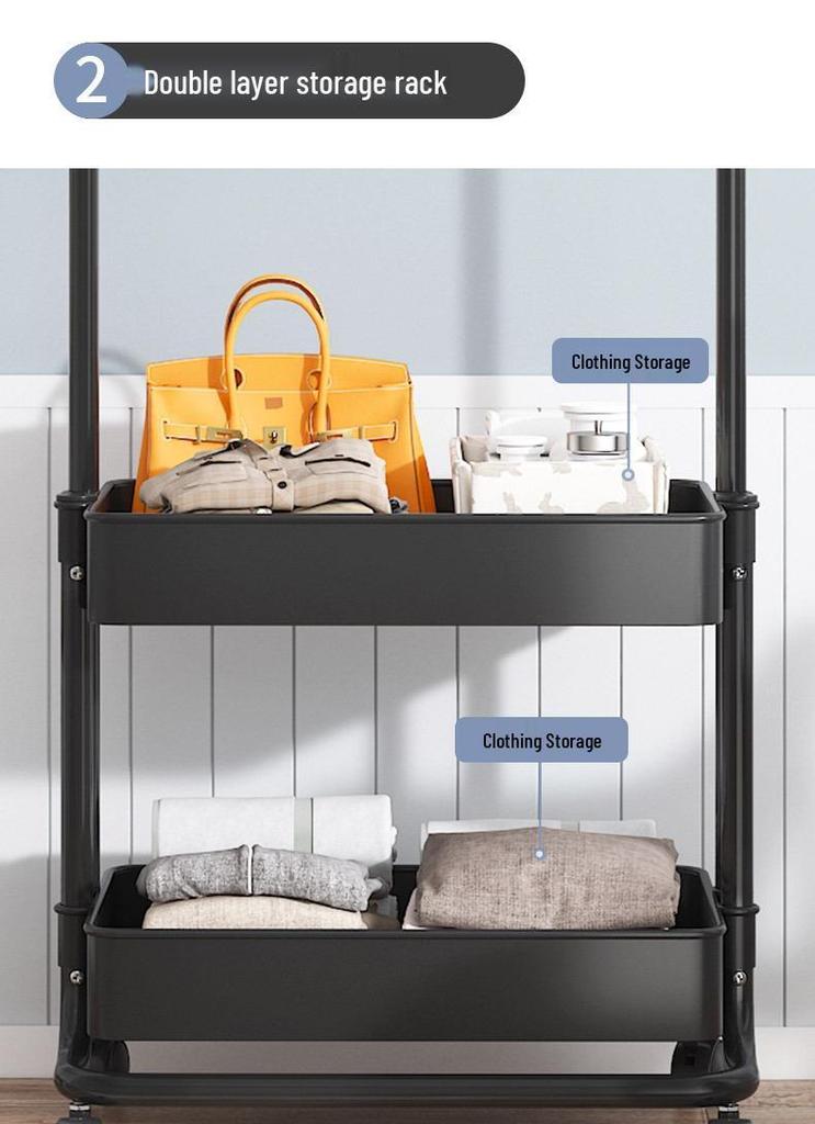 Thickened Floor-Standing Clothes Rack for Bedroom & Dormitory