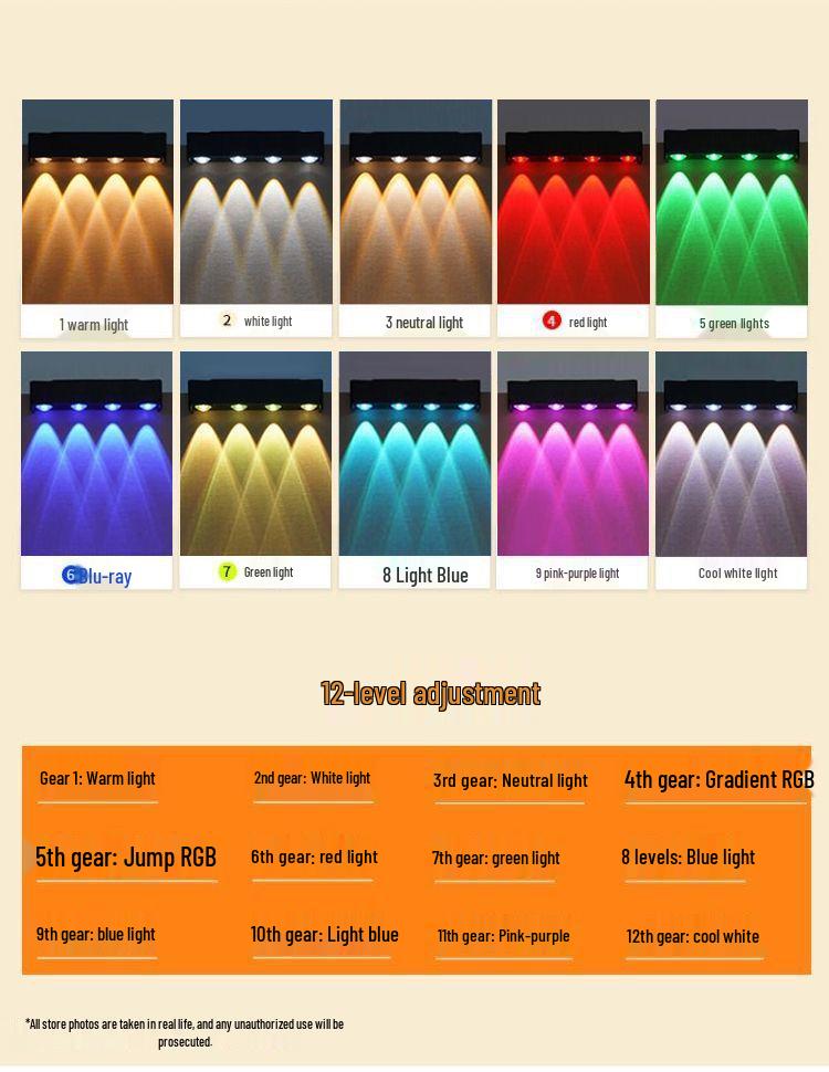 Waterproof Solar Wall Light - Outdoor Courtyard & Garden Decorative Spotlight