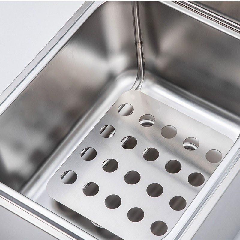 8L / 10L Large Capacity Stainless Steel Constant Temperature Fried Chicken Stove Commercial Single Double Electric Deep Fryer