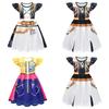 Kpop Demon Hunters Rumi Mira Zoey Girl Cosplay Dress For Kids With Flared Sleeves And Cartoon Pattern For Summer Play