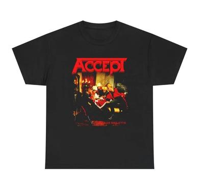 Přijmi tričko s heavy metalem, Vintage 80. léta Německá metalová kapela Tričko, Udo Dirkschneider C