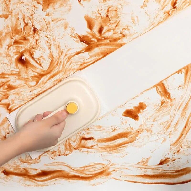 Magic Brush Glass Wall Cleaning Bath Brush Handle Cleaning Rag Ceramic Window Slot Bathroom Toilet Clean Kitchen Gadgets