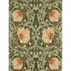 William Morris Inspired Floral Garden Rug – Anti-Slip Green Art Carpet for Living Room, Arts & Crafts Style Floor Mat Decor