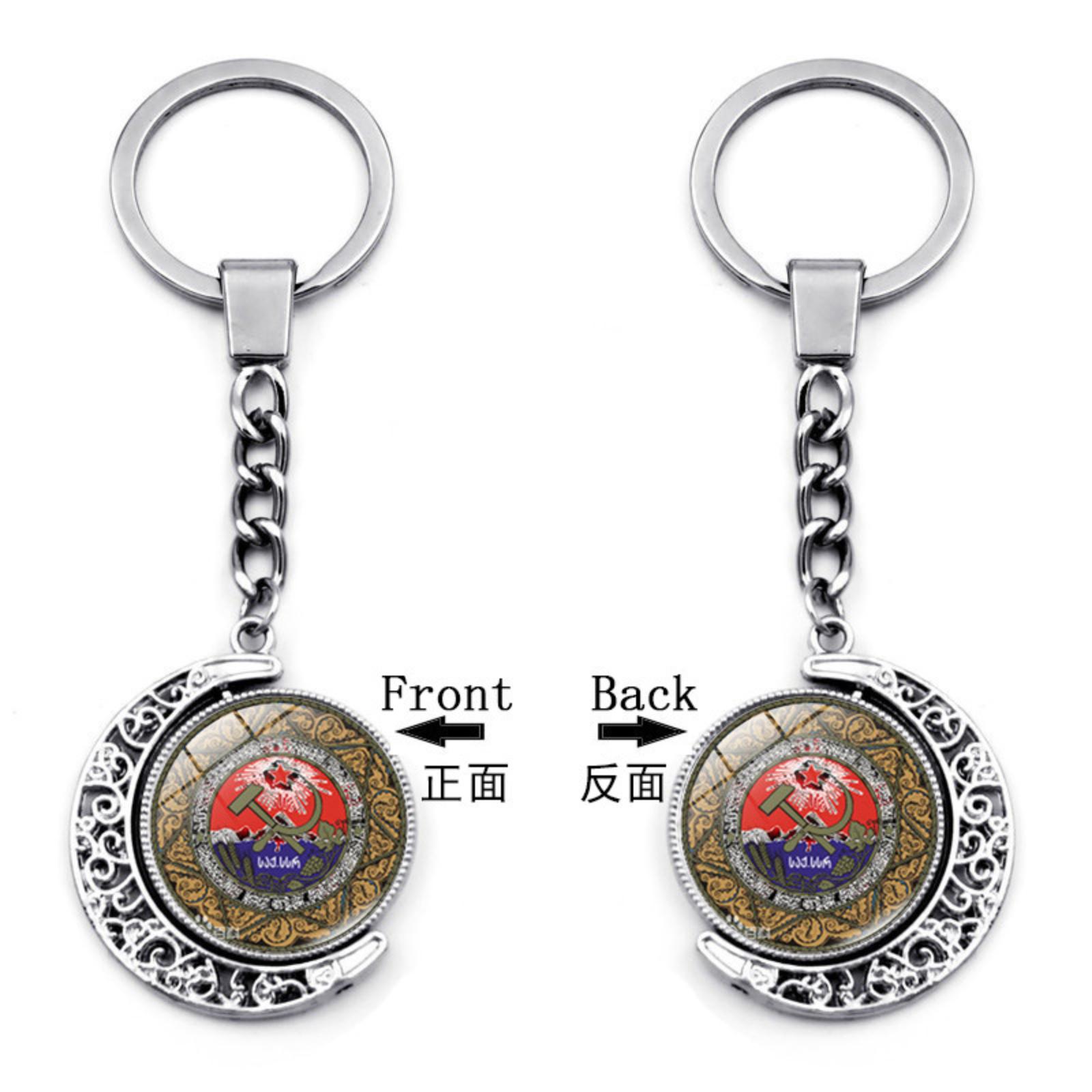 Подвеска Брелок Шарм для Сумки Двусторонний Вращающийся Брелок One Size