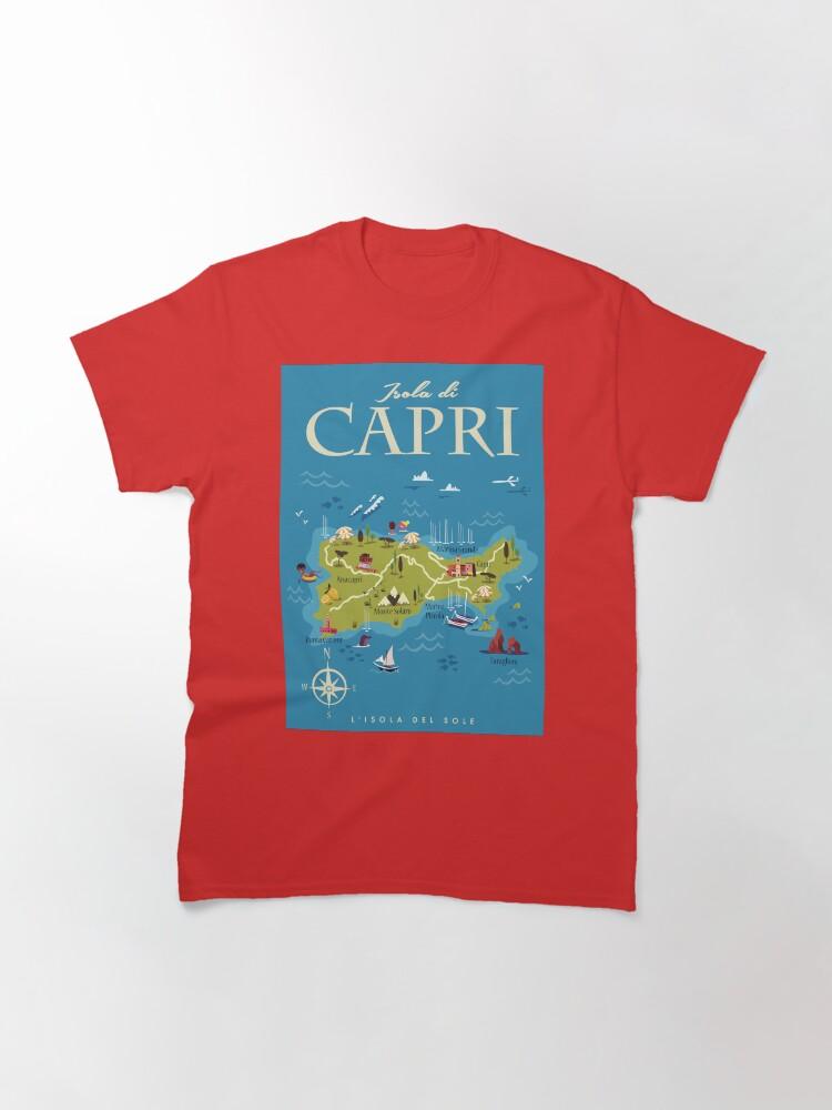 Peppino di Capri Capri map poster Classic T-Shirt