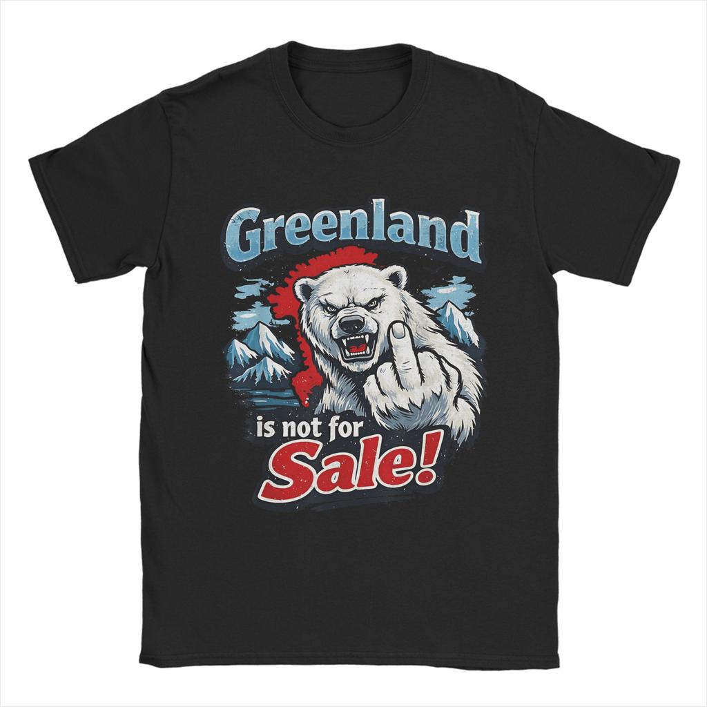Make Greenland Great Again T Shirt Beach 100 Cotton TShirts For Unisex Harajuku Casual Tshirt ShortSleeve Streetwear Top Tees