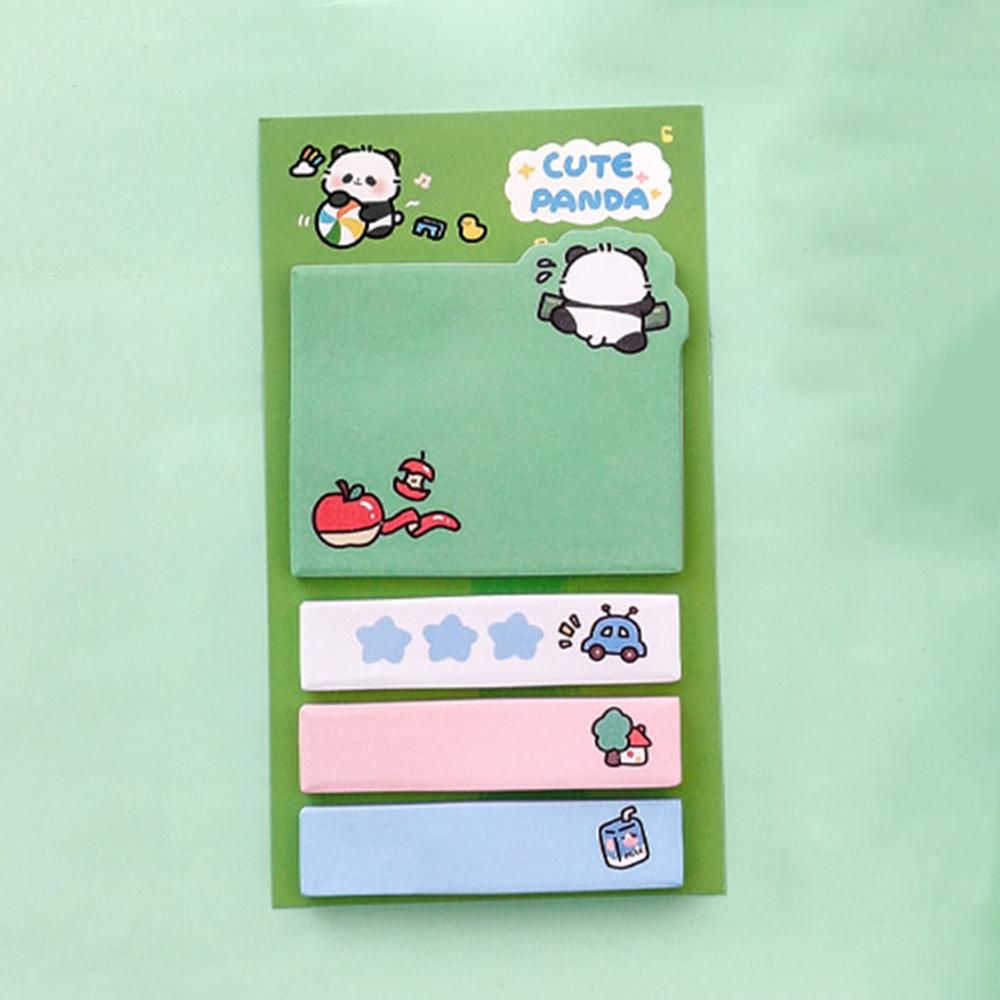 1 Piece Kawaii Cute Panda Paper Sticky Notes Creative Notepad Memo Pads Office School Stationery Adhesive Stickers Decoration
