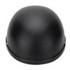 Motorcycle Low Profile Half Face Helmet Skull Cap Matte Black (M)