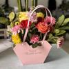 1PC Portable Flower Basket Rose Wrapping Box Gift Bag For Wedding Birthday Christmas Party Decorative Bouquet Packaging