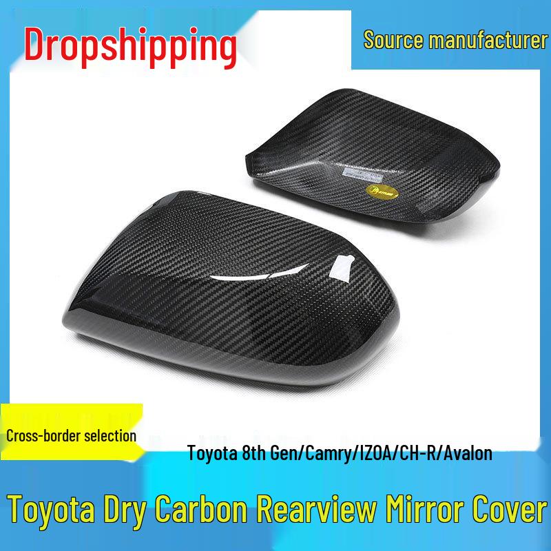 Toyota 8th Gen Camry/C-HR/Avalon Carbon Fiber Mirror Cover No data available