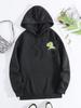 Herbst und Winter Süßes Kleines Dinosaurier Muster Aufgedruckte Hoodies Rundhals Langarm Lässige Damenbekleidung
