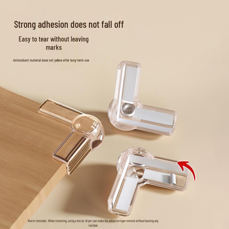 Silicone Anti-Collision Corner Protectors - Soft Transparent Guards for Tables and Cabinets