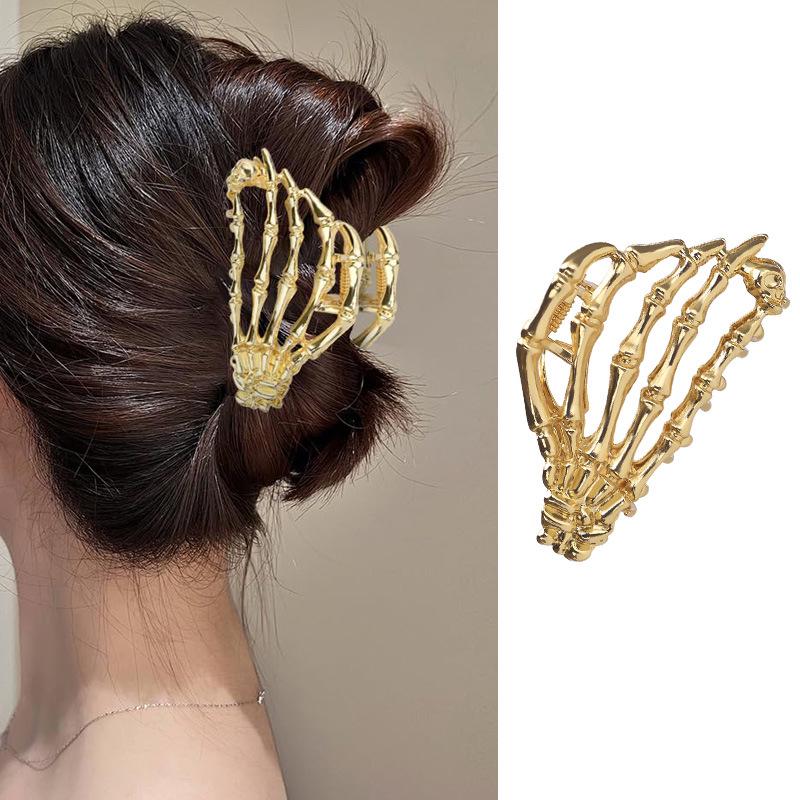 Gothic Schädelklaue Haarspange - Halloween Hochsteckfrisur Accessoire