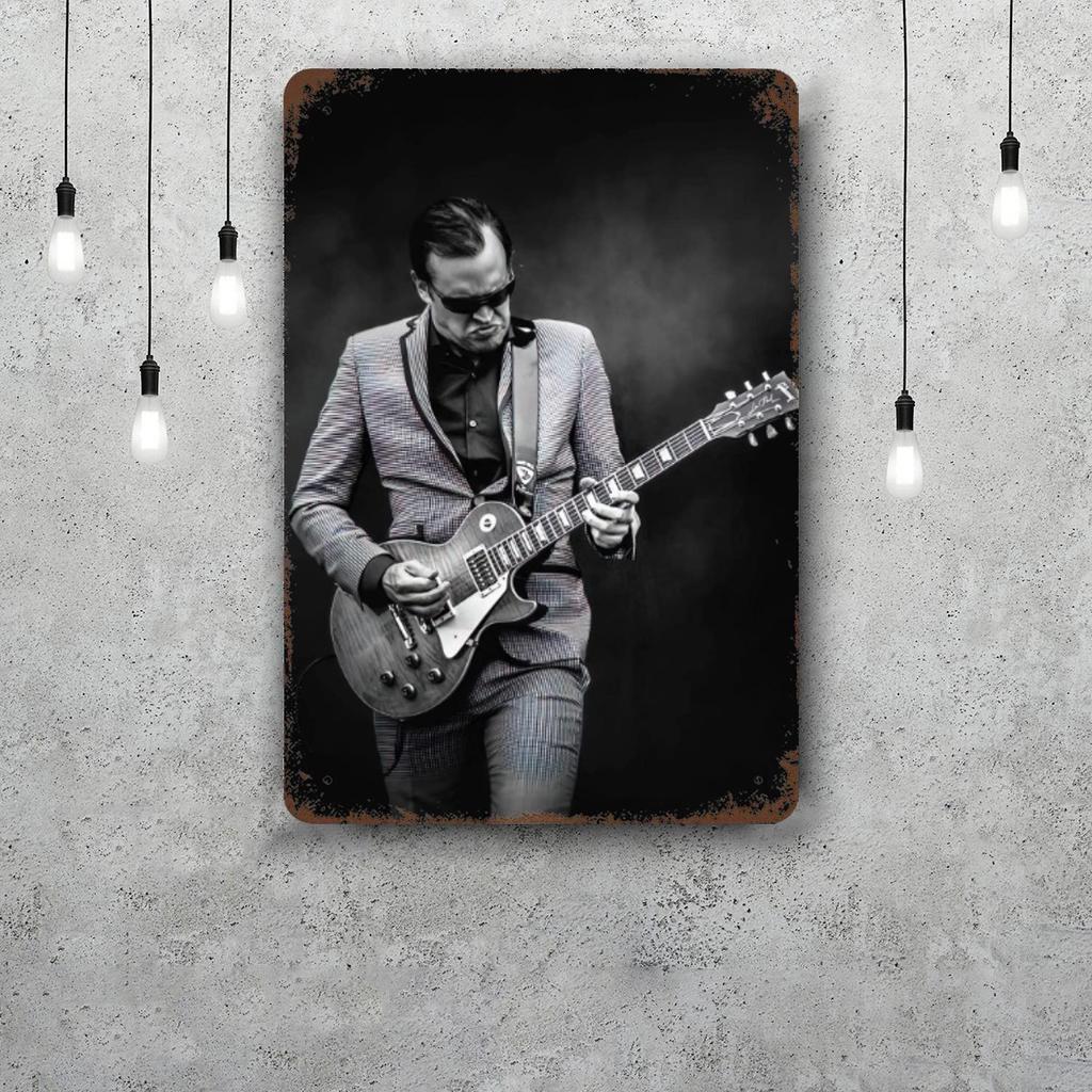 Joe Bonamassa Decorazioni Segnali Metallici Vintage Segnali di Latta Poster del Capitano Decorazione per Bar Pub Club Man Cave Decorazione Murale