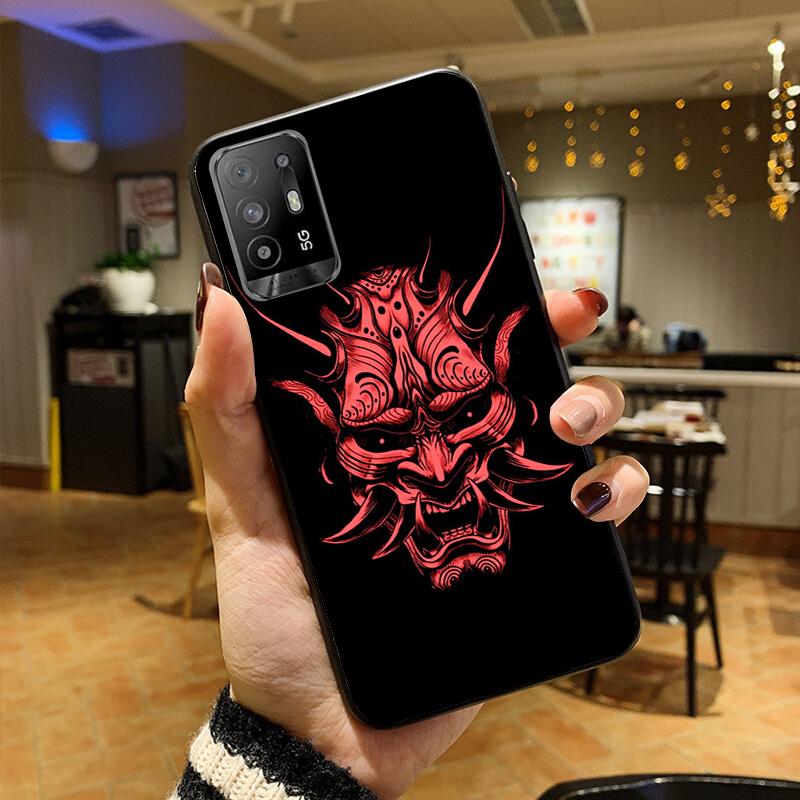 Samurai Phone Case for OPPO A54 A74 A94 A53S A9 A5 A15 A16 A91 A96 A76 Reno8 8Pro Reno2 Z