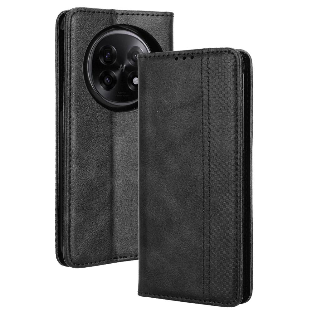 For Oppo Find N5 5G Retro PU Leather Case Phone Wallet Stand Cover