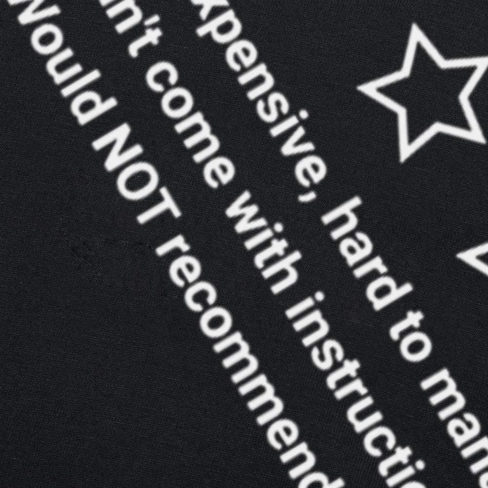 Schizophrenia One Star Rating Funny Awareness T-shirts Men Women's Fashion Casual Tshirt 100% Cotton Loose Oversized T Shirt