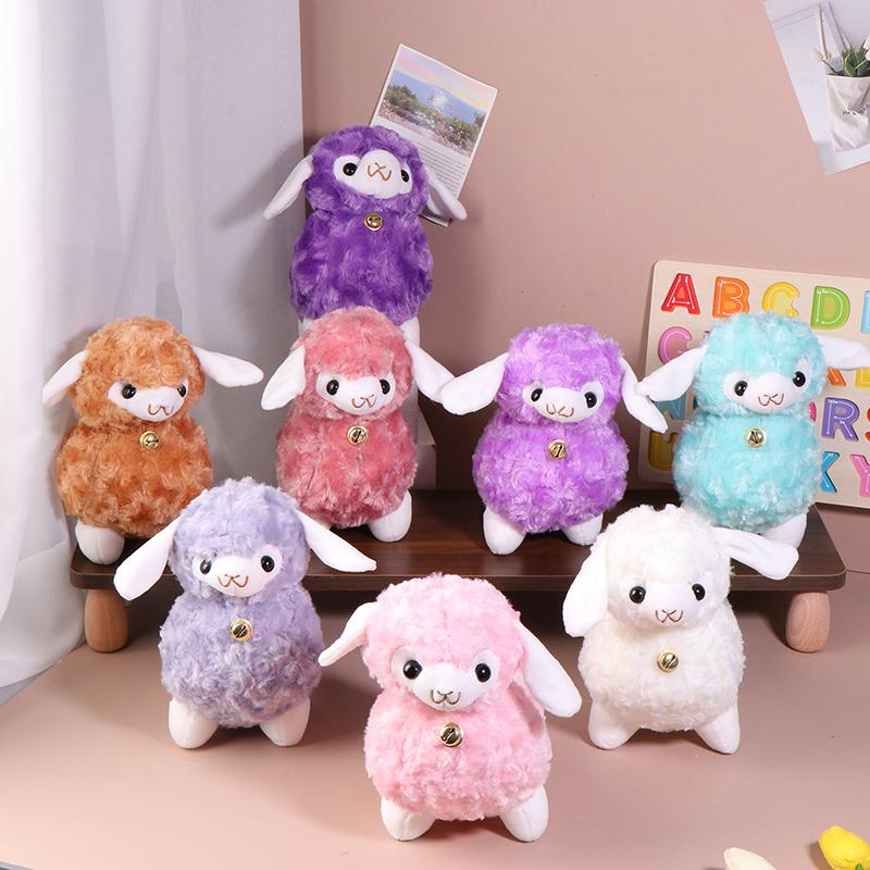 1Pc Standing Animal Sheep Plush Stuffed Toy Animals Dolls Fashion Cartoon Plush Animal Toys Bells Sheep