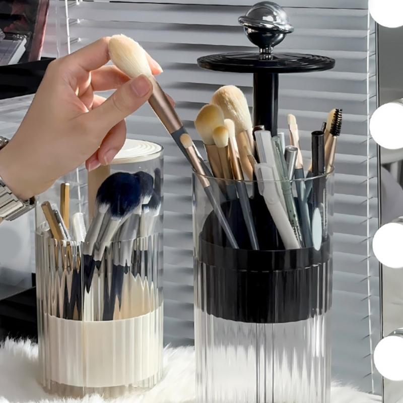 Portable Makeup Organizers with Waterproof Plastic and Sturdy Base Accessory for Home or Travel Daily Casual Use