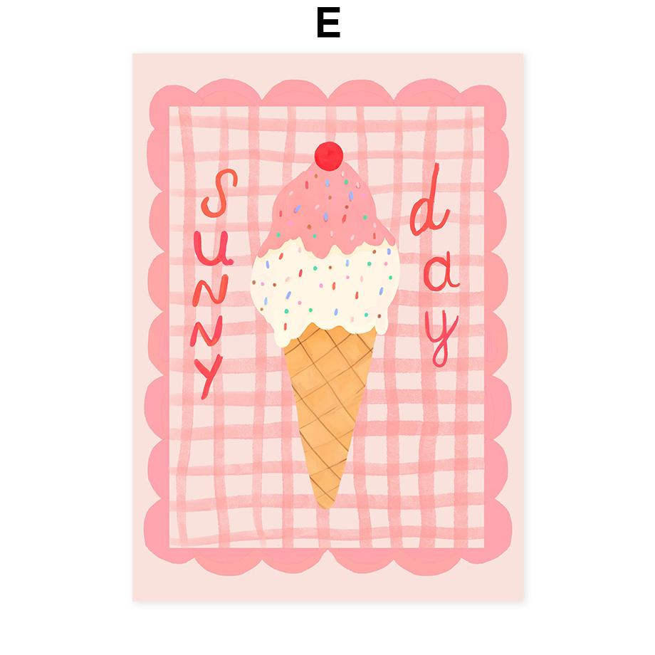 Colorful Flowers Minimalism Abstract Posters Wall Art Prints Decoration Canvas Painting Pictures Bedroom Living Room Decor Mural