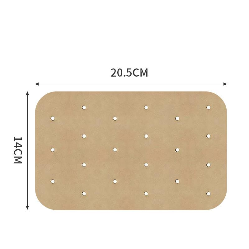 New 100PCS Rectangle Parchment Paper Disposable Air Fryer Baking Paper Air Fryer Liners for Oven Air Fryer Steamer Kitchen Tools