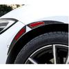 2Pcs Car Carbon Fiber Wheel Eyebrow Arch Trim Lips Strip Fender Flare Protector