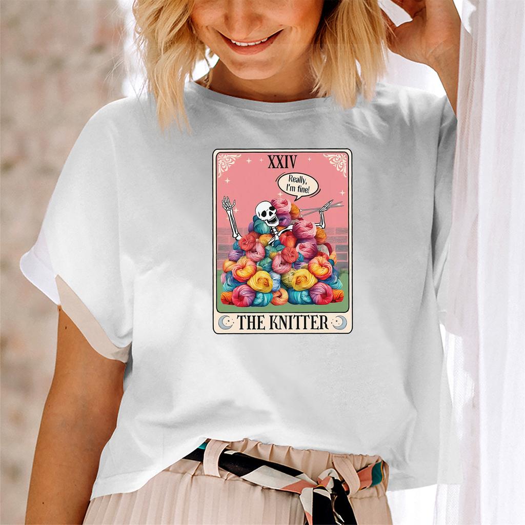 Tarot Card Comfort Colors TShirt Retro Tarot Card Shirt Knitter Tarot Card Comfort Colors TShirt The Knitter Tarot Card Shirt