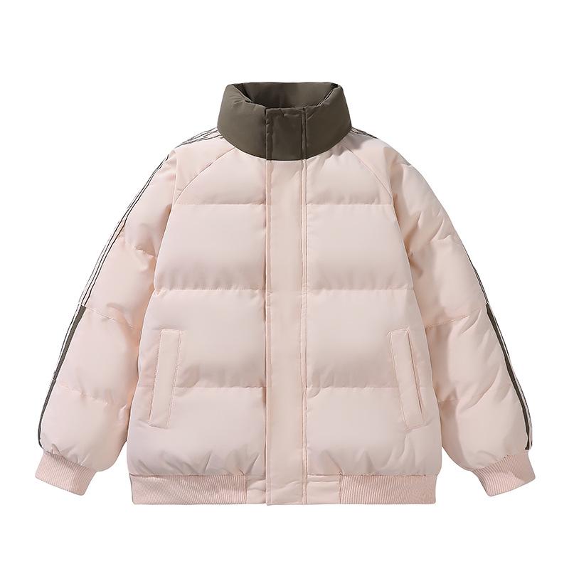 Winter Stand Collar Cotton Padded Jacket - Couple's Warm, Trendy, Versatile Bread Jacket