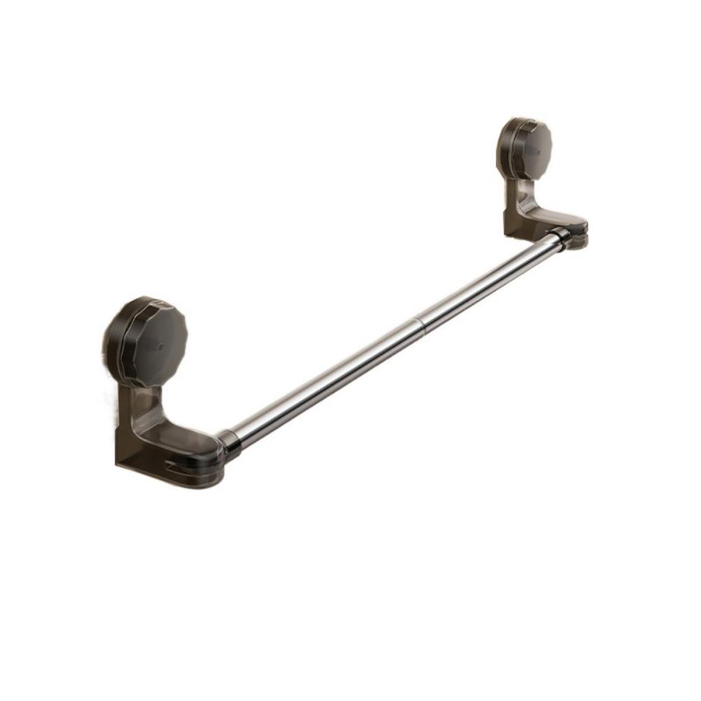 Wall-Mounted Suction Cup Towel Rack Waterproof Shower Slipper Hanger Bathroom Towel Rod  Kitchen