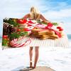 Christmas Beach Towel,Beach Towel Oversized Sandproof,Super Absorbent Sand Free Thin Quick Drying Microfiber Beach Towel