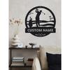 1pc Unique Personalized Customizable Metal Golf Wall Art - Rustic Farmhouse Decor for Porches, Patios, Gifts - Customizable with