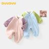 DUUDUU Baby Fleece-Lined Thermal Romper
