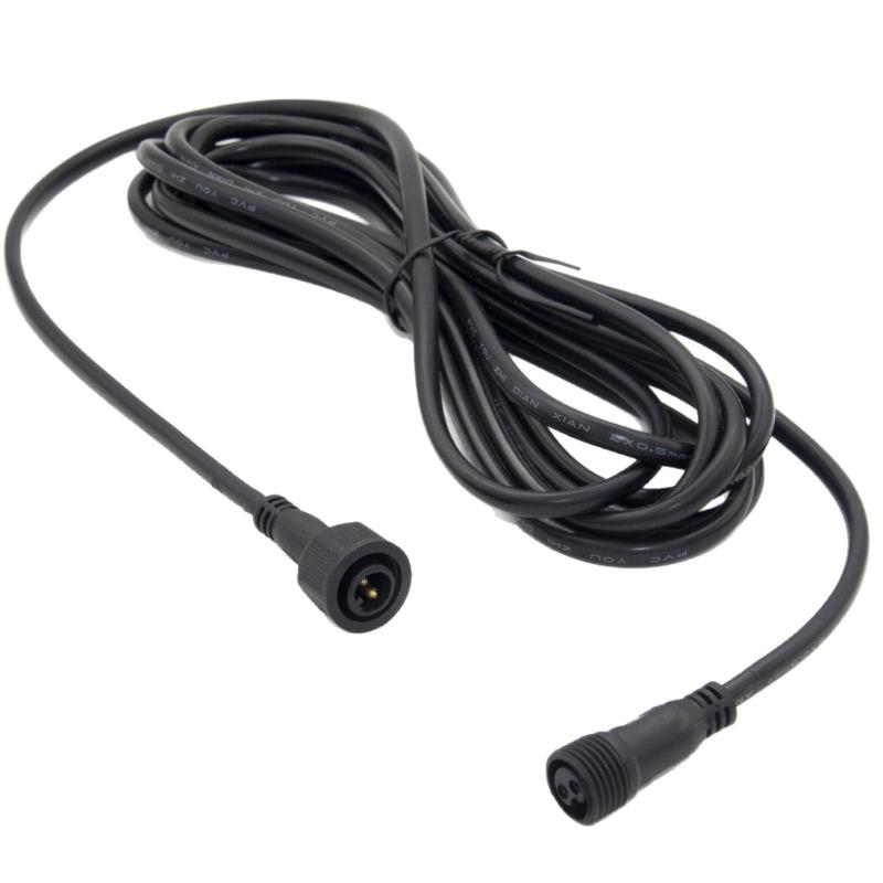 1Pcs 2 Pin Male To Female Connector Floodlight Universal Cable 1-10 Meter Extension Cable For Solar Spotlight Waterproof Cable