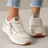 Comode Scarpe da Donna con Suola Spessa, Versatili Scarpe da Donna Basse con Zip Laterale Rialzanti, Scarpe da Donna Casual Sportive da Esterno