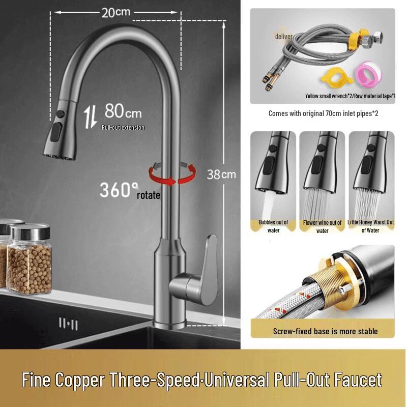 Handun Pull-Out Kitchen Faucet