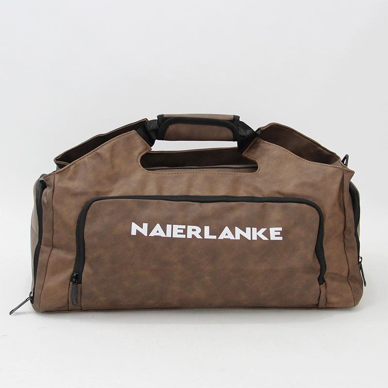 Multifunctional Travel Bag with Independent Shoe Compartment, Dry/Wet Separation, and Shoulder/Messenger Strap