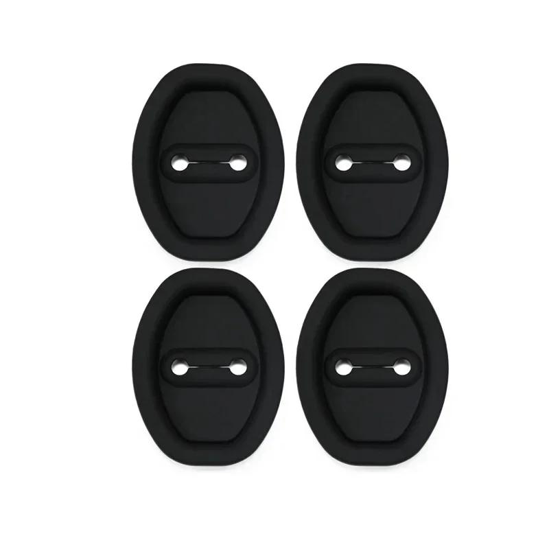 4pcs Silicone Car Door Lock Buckle Anti-collision Protective Cover For BYD Atto 3 Dolphin Seal Seagull Destroyer 05 Frigate 05 S