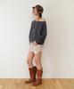 THEVINYLHOUSE Open Shoulder Sweatshirts(W) Charcoal
