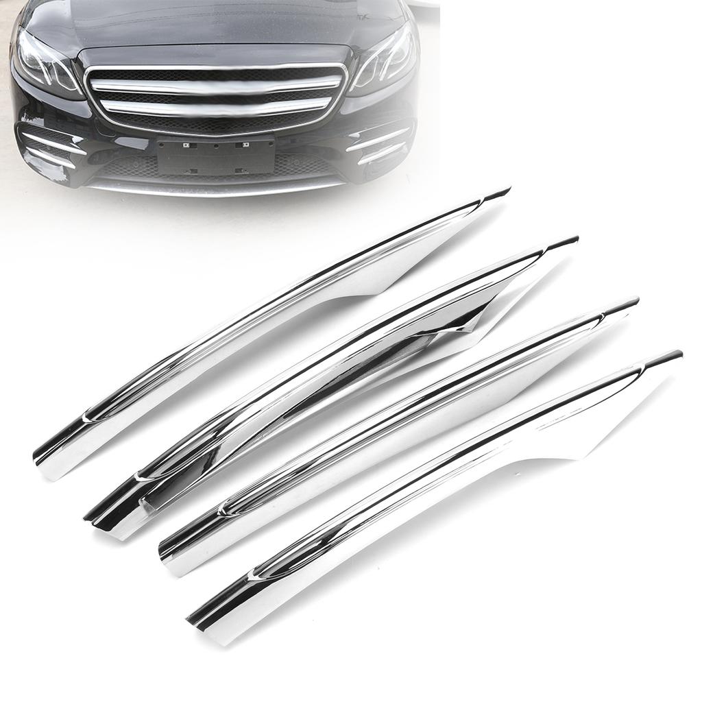 4pcs Front Fog Light Molding Trims Replacement for   E Class W213 E200 E300 2021