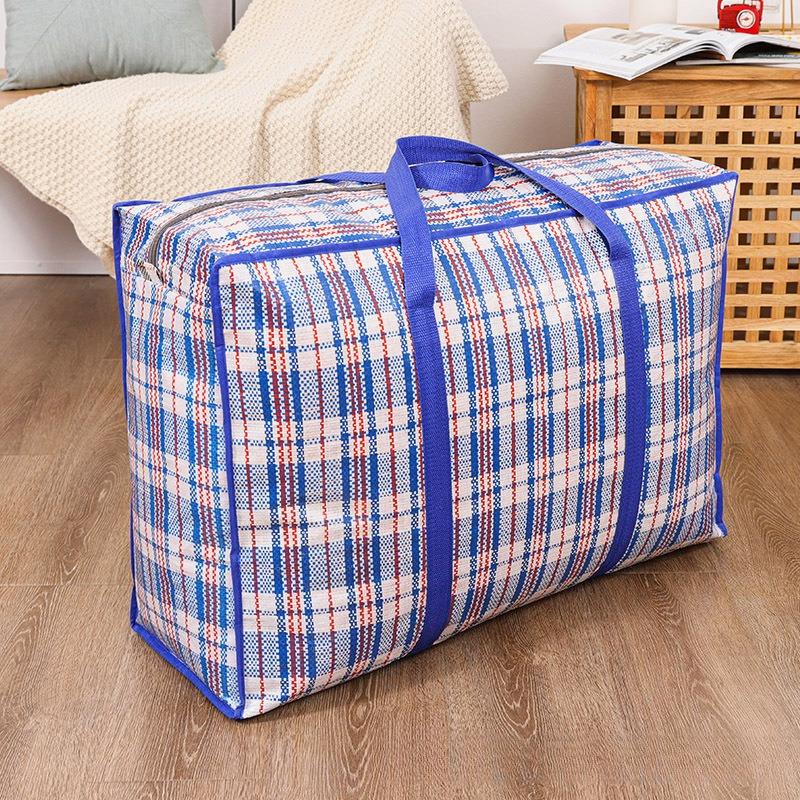 1/2pcs Heavy Duty Storage Bags with Zipper - Waterproof Foldable Moving Bags for Clothes, Blankets, Seasonal Decor