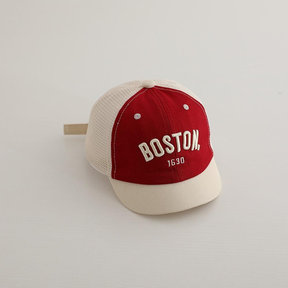 UV Protection Mesh Cap Short Brim Duck Tongue Caps New Sun Hat Boy Girl красный