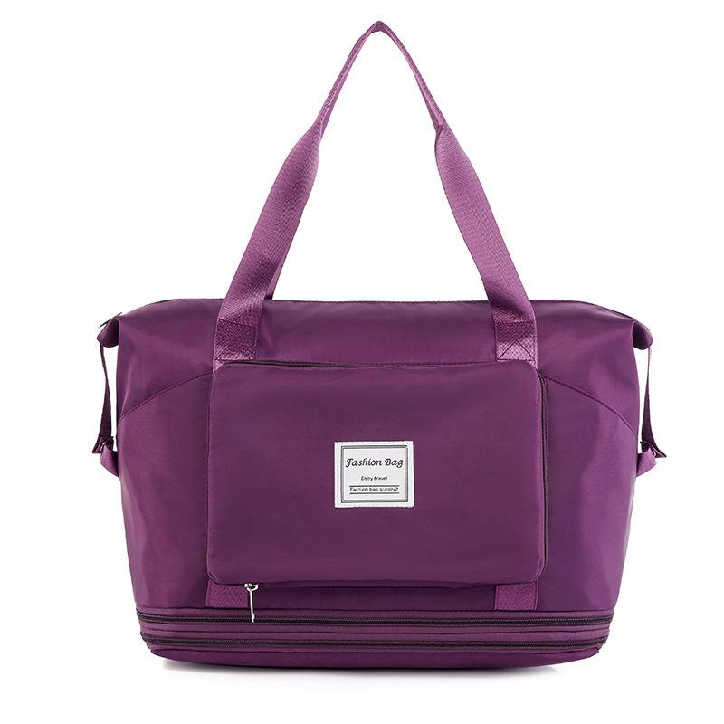 

Dry and wet separation storage bag women s simple, fashionable and versatile foldable shoulder storage bag with baby anti-splashing labor bag