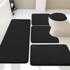 YIHOUSE Bathroom Rug Set 5 Piece, Memory Foam Bath Mat Set, Super Absorbent Bath Mats for Bathroom - Non-Slip & Washable