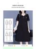 Fashion Casual Hooded Sweatshirt Dress, Plus Size, Embroidered, Slimming, Long Length Women's Clothing, 2025 Collection